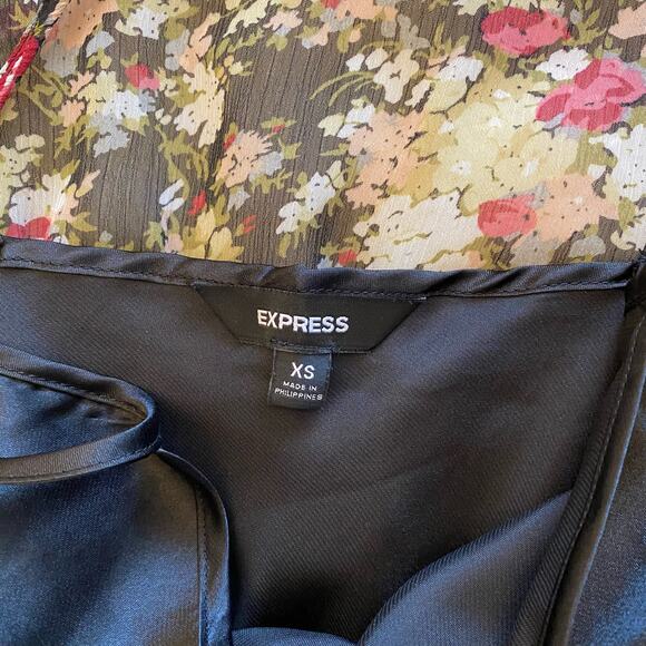 Express Floral Print Off Shoulder Mini Dress XS - Picture 7 of 11